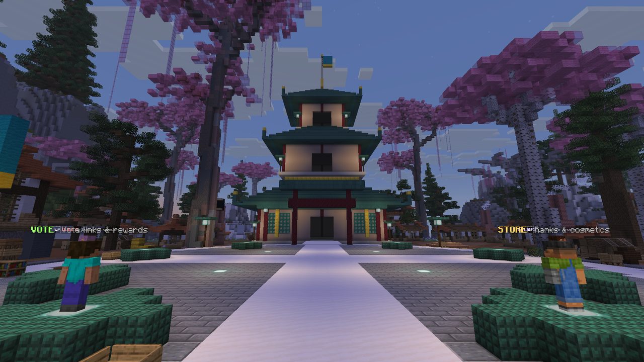 Oxbow's Japanese-inspired Hanami hub at golden hour
